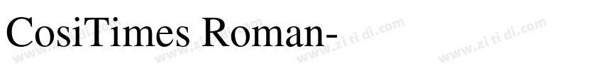 CosiTimes Roman字体转换